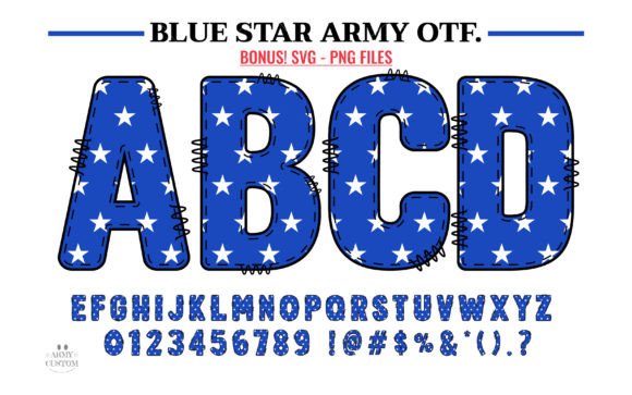 Blue Star Army: A Font That Speaks the Language of Design