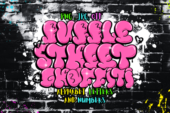 Bubble Street Graffiti Font for Creative Crafters