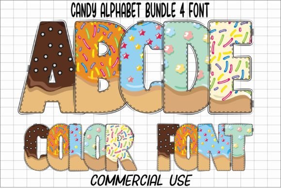 Candy Alphabet Font for Playful Web Design
