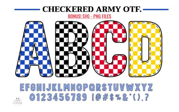 Checkered Army: A Font That Adds Character to Your Brand