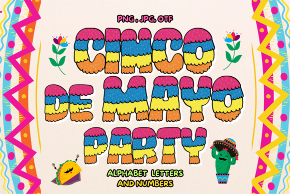 Cinco De Mayo Party Font for Creative Makers