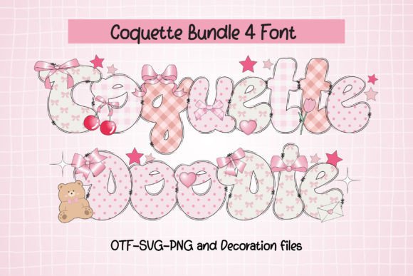 Coquette Doodle Font: A Playful Twist for Handmade Creations