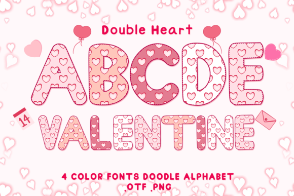 Double Heart: The Font That Speaks Love in Every Design