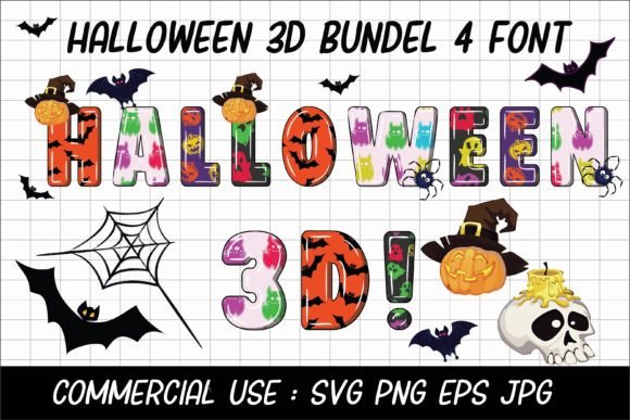 Halloween 3d: A Spooky Font for Editorial Design
