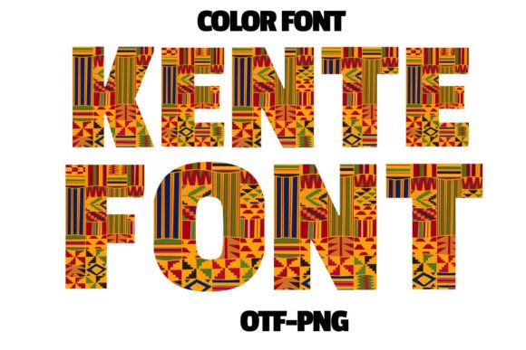 Kente Font for Crafters and Product Creators