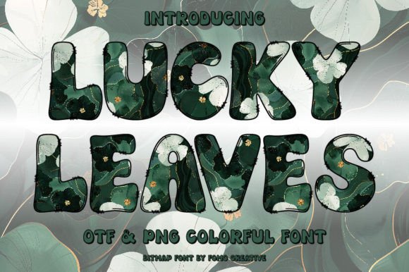Lucky Leaves: A Color Font for Editorial Design