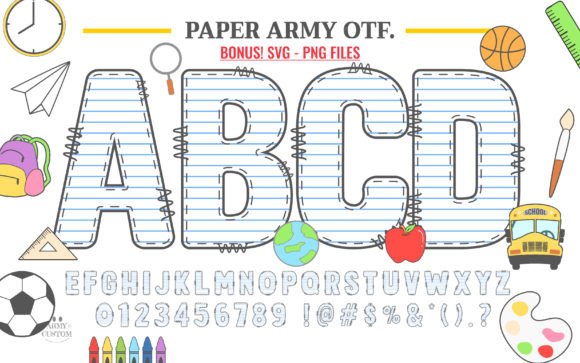 Paper Army Font: A Creative Tool for Handmade Makers