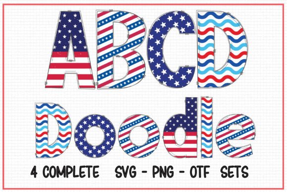 Patriotic Doodle: A Font for Bold Digital Branding
