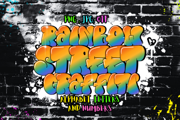Rainbow Street Graffiti Font: A Creative Typographic Choice