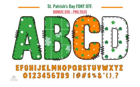 St. Patrick’s Day Font for Creative Crafting