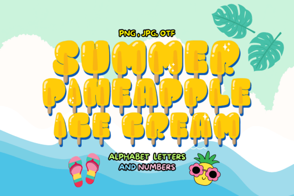 Summer Pineapple Ice Cream: A Vibrant Font for Digital Design
