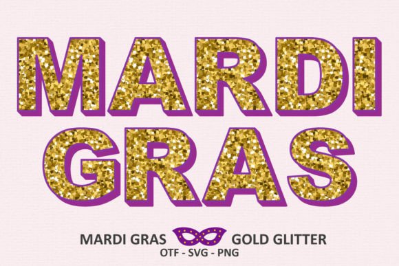 Unlocking Festive Creativity with Mardi Gras Gold Glitter Font