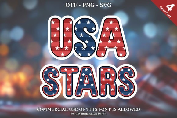 Usa Stars: A Font That Elevates Your Brand’s Visual Story
